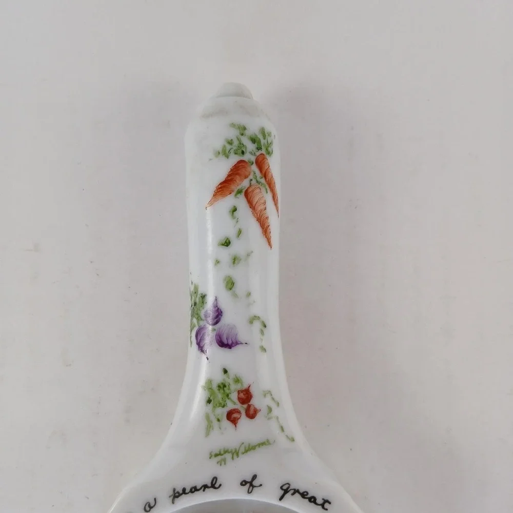 Schmid Design Folio Butter Mold Ceramic Decor Vegetables Garden Vintage